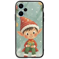 Smiling Elf Present Xiaomi Poco F5 5G Groove TPU (Tempered Glass και TPU)