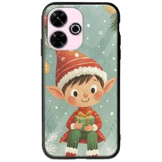 Smiling Elf Present Xiaomi Poco M6 4G Groove TPU (Tempered Glass και TPU)