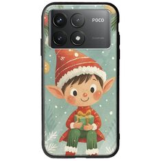 Smiling Elf Present Xiaomi Poco F6 Pro 5G Groove TPU (Tempered Glass και TPU)