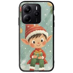 Smiling Elf Present Xiaomi Redmi Note 14 5G Groove TPU (Tempered Glass και TPU)