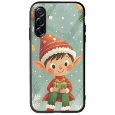Smiling Elf Present Samsung Galaxy A36 5G  Groove TPU (Tempered Glass και TPU)