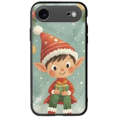 Smiling Elf Present iPhone Air Groove TPU (Tempered Glass και TPU)