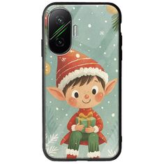 Smiling Elf Present Xiaomi Poco F7 5G Groove TPU (Tempered Glass και TPU)