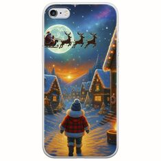 Santa Over The Village iPhone 6/6s Flexible TPU (Διάφανη Σιλικόνη)