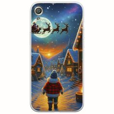 Santa Over The Village Sony Xperia XA Flexible TPU (Διάφανη Σιλικόνη)