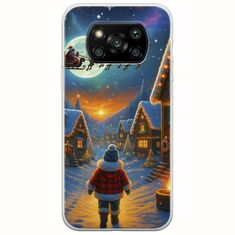 Santa Over The Village Xiaomi Poco X3 NFC / X3 Pro Flexible TPU (Διάφανη Σιλικόνη)
