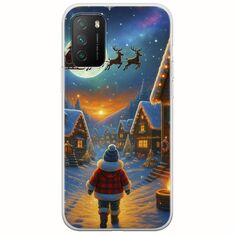 Santa Over The Village Xiaomi Poco M3 Flexible TPU (Διάφανη Σιλικόνη)