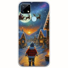 Santa Over The Village Realme 7i Flexible TPU (Διάφανη Σιλικόνη)