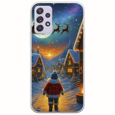 Santa Over The Village Samsung Galaxy A52 (4G/5G) A52s Flexible TPU (Διάφανη Σιλικόνη)