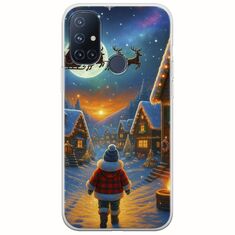 Santa Over The Village OnePlus N10 5G Flexible TPU (Διάφανη Σιλικόνη)
