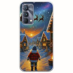 Santa Over The Village Realme GT 5G Flexible TPU (Διάφανη Σιλικόνη)