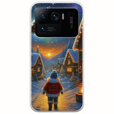Santa Over The Village Xiaomi Mi 11 Ultra Flexible TPU (Διάφανη Σιλικόνη)