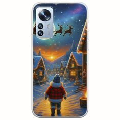 Santa Over The Village Xiaomi 12 Pro Flexible TPU (Διάφανη Σιλικόνη)