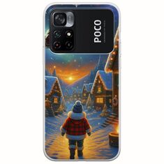 Santa Over The Village Xiaomi Poco M4 Pro 4G Flexible TPU (Διάφανη Σιλικόνη)