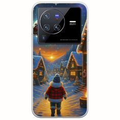 Santa Over The Village Vivo X80 Pro Flexible TPU (Διάφανη Σιλικόνη)