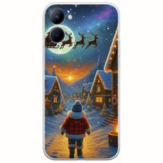 Santa Over The Village Realme C33 Flexible TPU (Διάφανη Σιλικόνη)