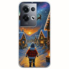 Santa Over The Village Oppo Reno 8 Pro 5G Flexible TPU (Διάφανη Σιλικόνη)