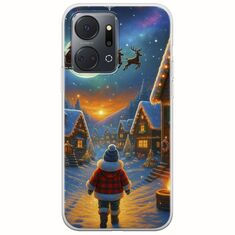 Santa Over The Village Honor X7a Flexible TPU (Διάφανη Σιλικόνη)