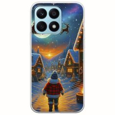 Santa Over The Village Honor X8a Flexible TPU (Διάφανη Σιλικόνη)
