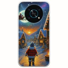 Santa Over The Village Honor Magic 4 Lite 5G Flexible TPU (Διάφανη Σιλικόνη)