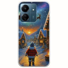 Santa Over The Village Xiaomi Poco C65 Flexible TPU (Διάφανη Σιλικόνη)