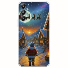 Santa Over The Village Samsung Galaxy A05s Flexible TPU (Διάφανη Σιλικόνη)