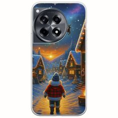 Santa Over The Village OnePlus 12 5G Flexible TPU (Διάφανη Σιλικόνη)