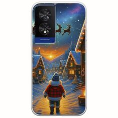 Santa Over The Village TCL 40 NXTPAPER 4G Flexible TPU (Διάφανη Σιλικόνη)