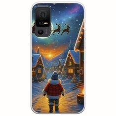 Santa Over The Village TCL 40 NXTPAPER 5G Flexible TPU (Διάφανη Σιλικόνη)