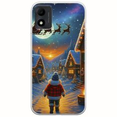Santa Over The Village TCL 305i Flexible TPU (Διάφανη Σιλικόνη)