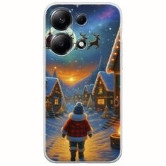 Santa Over The Village Xiaomi Poco M6 Pro 4G Flexible TPU (Διάφανη Σιλικόνη)