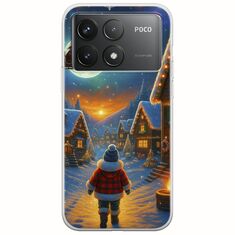 Santa Over The Village Xiaomi Poco F6 Pro 5G Flexible TPU (Διάφανη Σιλικόνη)
