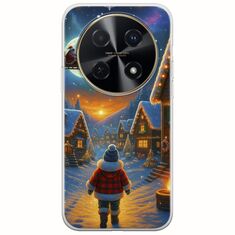 Santa Over The Village Huawei Nova 12i Flexible TPU (Διάφανη Σιλικόνη)