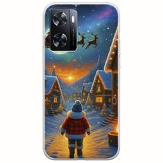 Santa Over The Village OnePlus Nord N20 SE Flexible TPU (Διάφανη Σιλικόνη)