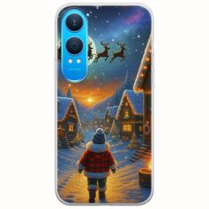 Santa Over The Village OnePlus Nord CE4 Lite 5G Flexible TPU (Διάφανη Σιλικόνη)