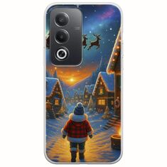 Santa Over The Village Oppo A80 5G Flexible TPU (Διάφανη Σιλικόνη)