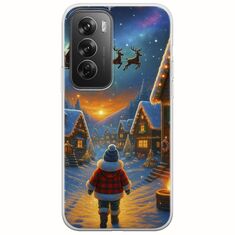 Santa Over The Village Oppo Reno 12 Pro 5G Flexible TPU (Διάφανη Σιλικόνη)