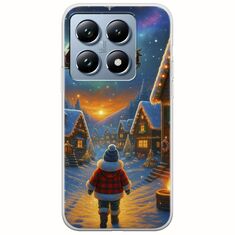 Santa Over The Village Xiaomi 14T Pro 5G Flexible TPU (Διάφανη Σιλικόνη)
