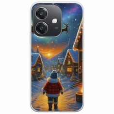 Santa Over The Village Oppo A60 5G Flexible TPU (Διάφανη Σιλικόνη)