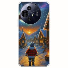 Santa Over The Village TCL 50 PRO NXTPAPER 5G Flexible TPU (Διάφανη Σιλικόνη)