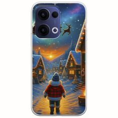 Santa Over The Village Oppo Reno 13 5G Flexible TPU (Διάφανη Σιλικόνη)