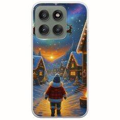 Santa Over The Village Motorola Edge 60 Fusion 5G Flexible TPU (Διάφανη Σιλικόνη)