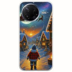 Santa Over The Village Xiaomi Poco F7 Pro 5G Flexible TPU (Διάφανη Σιλικόνη)