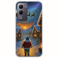 Santa Over The Village Oppo A5 4G/5G Flexible TPU (Διάφανη Σιλικόνη)