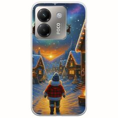 Santa Over The Village Xiaomi Poco M7 Pro 5G Flexible TPU (Διάφανη Σιλικόνη)