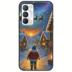 Santa Over The Village Realme GT Master Edition Black TPU (Μαύρη Σιλικόνη)