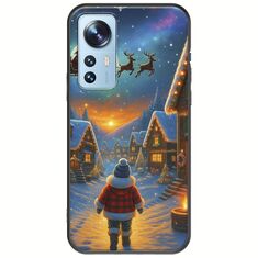 Santa Over The Village Xiaomi 12 / 12X Black TPU (Μαύρη Σιλικόνη)