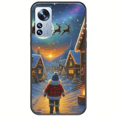 Santa Over The Village Xiaomi 12 Pro Black TPU (Μαύρη Σιλικόνη)