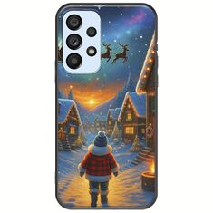 Santa Over The Village Samsung Galaxy A53 5G Black TPU (Μαύρη Σιλικόνη)