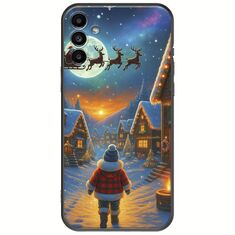 Santa Over The Village Samsung Galaxy A04s Black TPU (Μαύρη Σιλικόνη)
